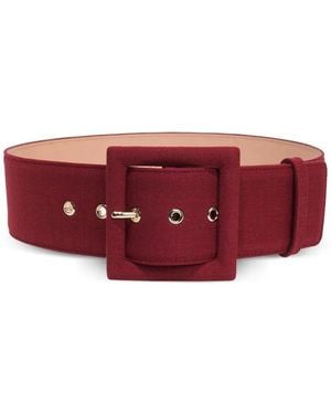 Carolina Herrera Faille Icon Belt - Red