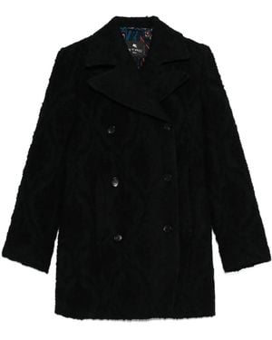 Etro Abrigo con doble botonadura - Negro