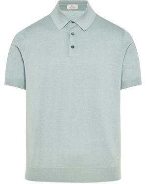 Enrico Mandelli Poloshirt Mit Kurzen Ärmeln - Blau