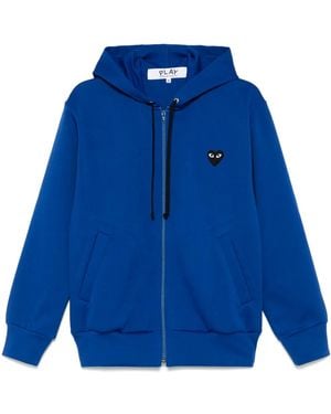 COMME DES GARÇONS PLAY Felpa Con Cappuccio - Blu