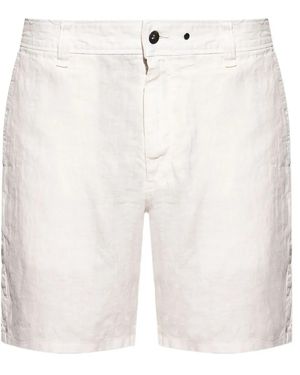 Rag & Bone Linen Shorts - White