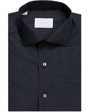 Eton Patterned Shirt - Black