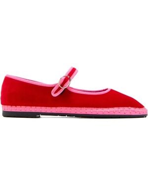 Flabelus Mary Janes mit Espadrilles - Rot