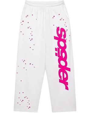 Sp5der Logo Track Trousers - Pink