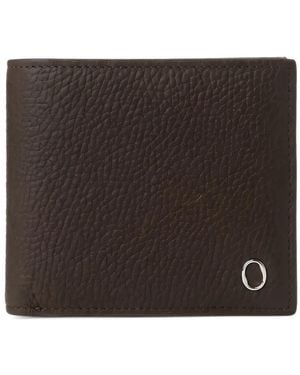 Orciani Portefeuille Pliant En Cuir - Black