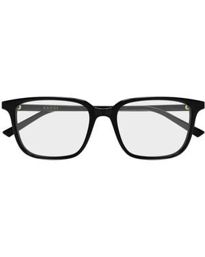 Gucci Brille Mit Eckigem Gestell - Schwarz