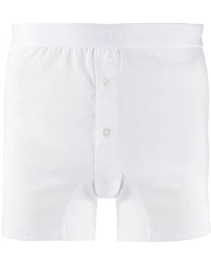 Sunspel Calzoncillos con logo y botones - Blanco