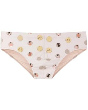 Amir Slama Badeshorts Mit Grafischem Print - Pink