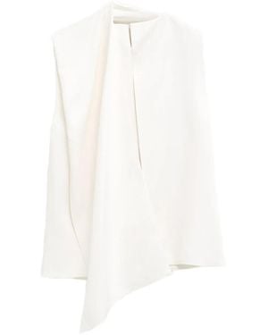 KHAITE Draped Loe Top - White