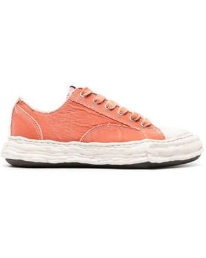 Maison Mihara Yasuhiro Peterson23 Og Sole Bleached Canvas Low-Top Trainers - Pink