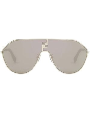 Fendi Gafas de sol con montura estilo piloto - Gris
