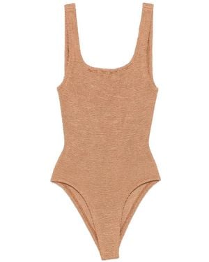 Hunza G Coverageb Crinkle-Effect Swimsuit - White