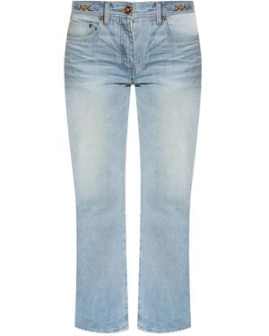 Versace Logo-Patch Jeans - Blue