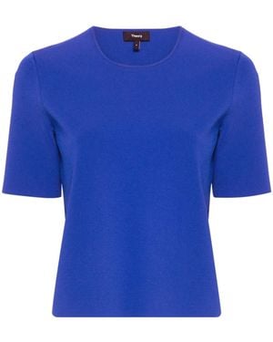 Theory Short-Sleeve Jersey T-Shirt - Blue