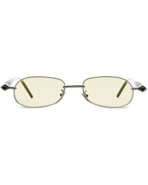 Kuboraum Oval-Frame Sunglasses - Natural
