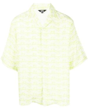 Gcds Printed Short-Sleeve Shirt - Natural