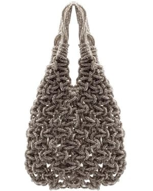 PHO® Firenze Sac Cabas En Maille Tressée - White