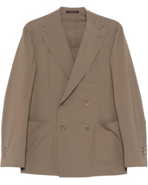 The Gigi Veste Croisée À Poches À Rabat - Marron
