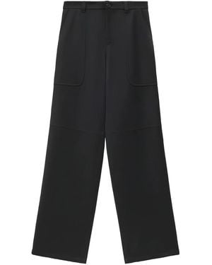 Loewe Front-Pocket Wool Pants - Grey