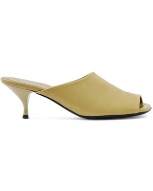 MORSICA Open-Toe Leather Sandals - Metallic