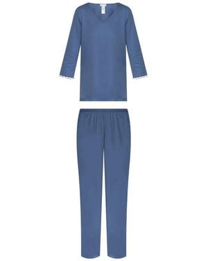 Hanro Pigiama Anouk - Blu