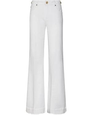 Gaelle Paris Flare-Leg Jeans - White