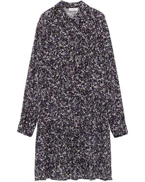 Marc O' Polo Floral-Print Shirt Dress - Blue