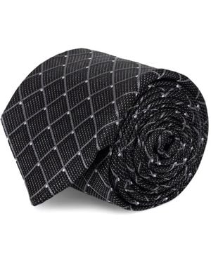 Michael Kors Check-Pattern Tie - Black