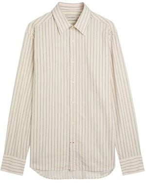 Oliver Spencer Gestreiftes Hemd - Weiß