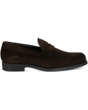Triver Flight Suede Loafers - Black