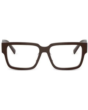 Prada Brille Mit Eckigem Gestell - Schwarz