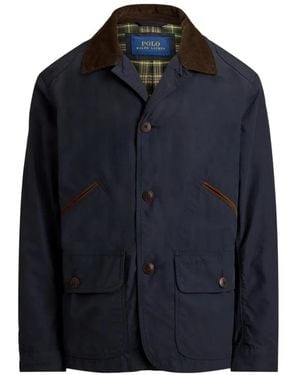 Polo Ralph Lauren Veste À Col En Velours Côtelé - Blue