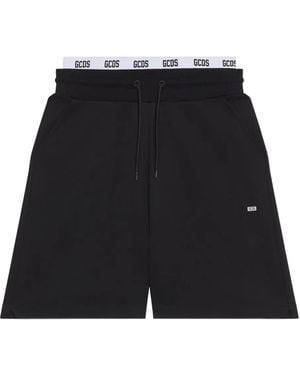 Gcds Shorts Met Trekkoordtaille - Zwart