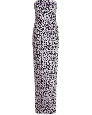 16Arlington Minelli Devore Strapless Midi Dress - White