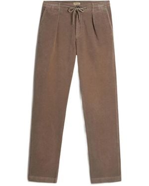 Woolrich Milton Pleated Drawstring Trousers - Brown