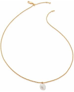 Monica Vinader Nura Tiny Keshi Pearl Necklace - Multicolour