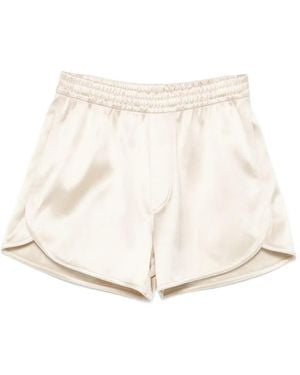 Nanushka Elastic-Waistband Shorts - Natural