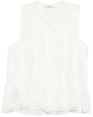 Ermanno Scervino Lace-Detail Blouse - White