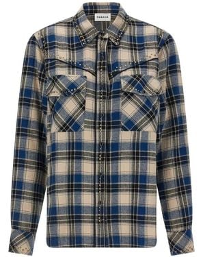 P.A.R.O.S.H. Cowboy Stud-Embellished Shirt - Blue