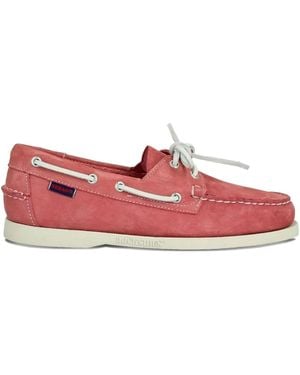 Sebago Portland Boat Shoes - Red