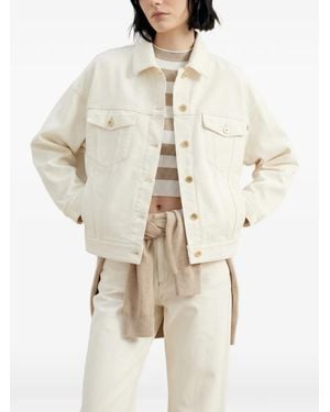 Brunello Cucinelli Button-Up Denim Jacket - Natural