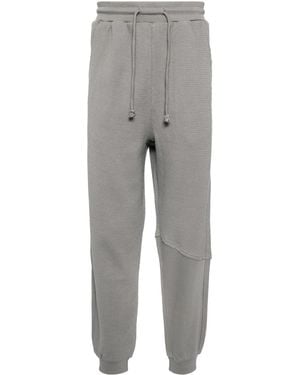 FIVE CM Logo-Patch Cotton Track Trousers - Grey