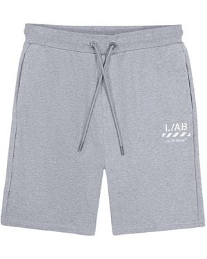 LAB C.O. OFF WHITE Diag-Print Shorts - Grey