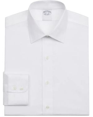 Brooks Brothers Ainsley-Collar Buttoned Shirt - White