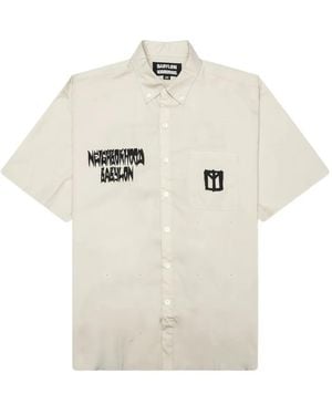 Neighborhood Graphic-Print Shirt - White