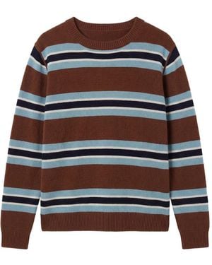 Reformation Striped Cashmere Jumper - Black