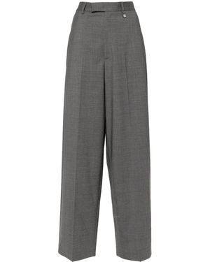 GIUSEPPE DI MORABITO Hose Mit Logo-Schild - Grau