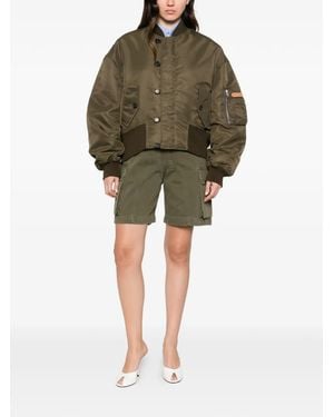 JW Anderson Button-Fastening Bomber Jacket - Green