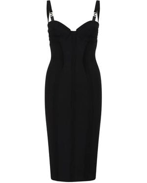 Elisabetta Franchi Sleeveless Midi Dress - Black