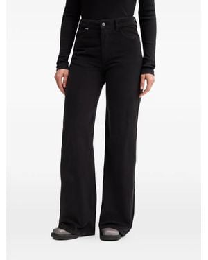 Benetton Corduroy-Texture Trousers - Black